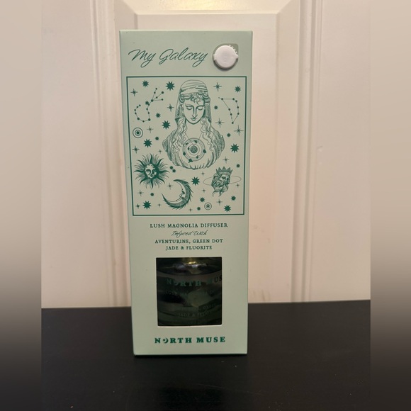North Muse My Galaxy Lush Magnolia Diffuser Adventurine Fluorite Green Dot Jade - Picture 1 of 6